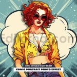 دانلود افکت عکس پرتره کمیک Comic portrait photo effect