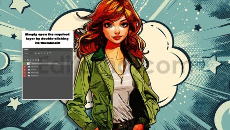 دانلود افکت عکس پرتره کمیک Comic portrait photo effect