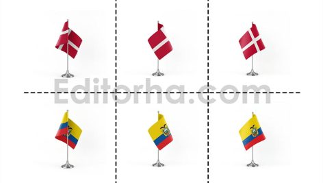 دانلود فایل لایه باز فتوشاپ پرچم کشورها در زوایای مختلف Country Flags