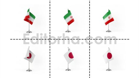 دانلود فایل لایه باز فتوشاپ پرچم کشورها در زوایای مختلف Country Flags