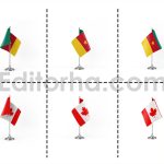 دانلود فایل لایه باز فتوشاپ پرچم کشورها در زوایای مختلف Country Flags