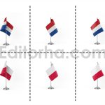 دانلود فایل لایه باز فتوشاپ پرچم کشورها در زوایای مختلف Country Flags
