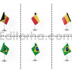 دانلود فایل لایه باز فتوشاپ پرچم کشورها در زوایای مختلف Country Flags