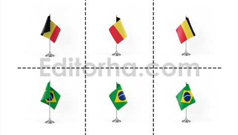 دانلود فایل لایه باز فتوشاپ پرچم کشورها در زوایای مختلف Country Flags