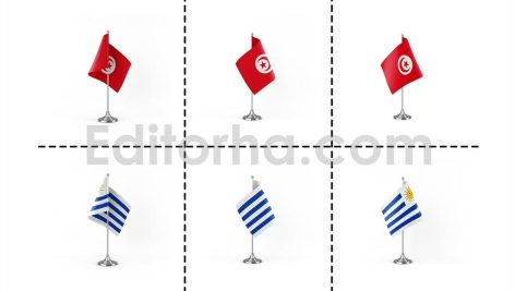 دانلود فایل لایه باز فتوشاپ پرچم کشورها در زوایای مختلف Country Flags