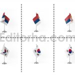 دانلود فایل لایه باز فتوشاپ پرچم کشورها در زوایای مختلف Country Flags