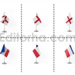 دانلود فایل لایه باز فتوشاپ پرچم کشورها در زوایای مختلف Country Flags