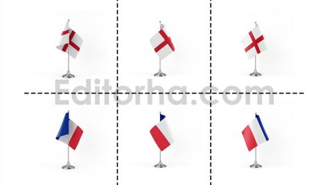 دانلود فایل لایه باز فتوشاپ پرچم کشورها در زوایای مختلف Country Flags