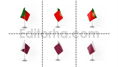 دانلود فایل لایه باز فتوشاپ پرچم کشورها در زوایای مختلف Country Flags