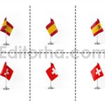 دانلود فایل لایه باز فتوشاپ پرچم کشورها در زوایای مختلف Country Flags