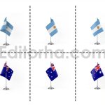 دانلود فایل لایه باز فتوشاپ پرچم کشورها در زوایای مختلف Country Flags