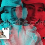 دانلود افکت عکس دابل اکسپوژر و دو رنگی Duotone Double Exposure Photo Effect