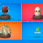 دانلود پروژه آماده افترافکت: لوگوموشن تخم مرغ رنگی عید Easter Egg - Logo Reveal