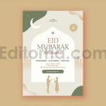 دانلود مجموعه لایه باز قالب اینستاگرام جشن رمضان Eid Mubarak Flyer