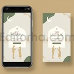 دانلود مجموعه لایه باز قالب اینستاگرام جشن رمضان Eid Mubarak Flyer
