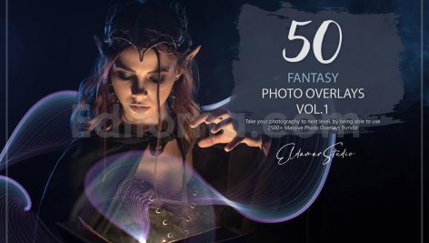 دانلود 50 اورلی خطوط نورانی فانتزی 50 fantasy photo overlays vol 1