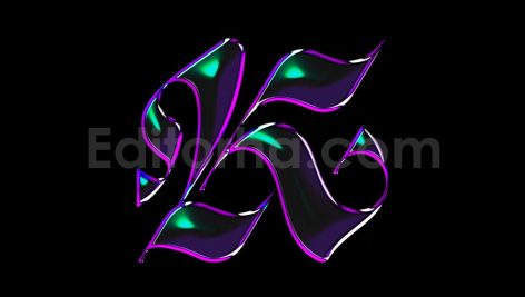 دانلود افکت متن کروم Glowing chrome text and logo effect