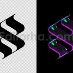 دانلود افکت متن کروم Glowing chrome text and logo effect