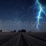 دانلود تکسچر رعد و برق آبی Blue Lightning Superpositions