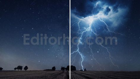 دانلود تکسچر رعد و برق آبی Blue Lightning Superpositions
