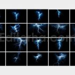 دانلود تکسچر رعد و برق آبی Blue Lightning Superpositions