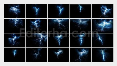 دانلود تکسچر رعد و برق آبی Blue Lightning Superpositions