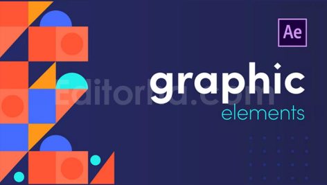 دانلود پروژه آماده افترافکت: المان آماده گرافیگی Graphic Elements