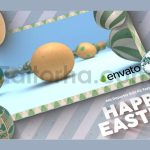 دانلود پروژه آماده افترافکت: وله تخم مرغ رنگی Happy Easter Logo