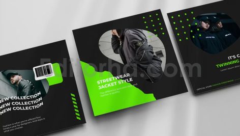 دانلود مجموعه 9تایی لایه باز قالب اینستاگرام Instagram Template