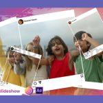 پروژه آماده افترافکت: اسلایدشو با تم اینستاگرام با موسیقی Instagram Slide Show