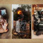 دانلود مجموعه 6تایی لایه باز قالب اینستاگرام طرح کاغذ سوخته Instagram Stories