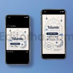 دانلود مجموعه لایه باز قالب اینستاگرام عید مسلمانان Islamic New Year Flyer Set