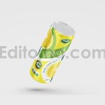برچسب قوطی نوشیدنی لیمو