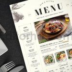 دانلود لایه باز قالب منو رستوران Menu Template
