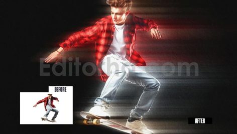 دانلود افکت عکس موشن بلور (تاری حرکت) Motion Blur Photo Effect