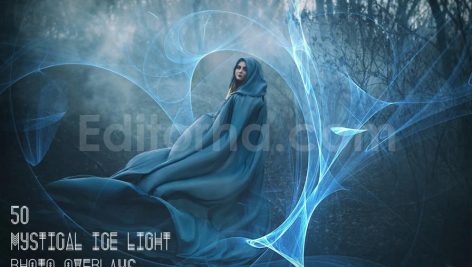 دانلود 50 اکشن فتوشاپ افکت های نوری رنگی 50 mystical ice light photo overlays