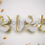 دانلود افکت متن سال جدید میلادی 2025 New Year 2025 Editable Text Effect Set