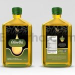 دانلود لایه باز لیبل بطری روغن زیتون Olive Oil Label Design