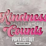 دانلود افکت عکس کاغذ برش خورده برای متن Paper Cut Out Text Effect