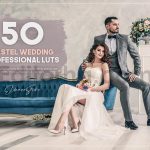 دانلود 50 پریست رنگی LUT پاستیلی برای عروسی 50 pastel wedding luts pack