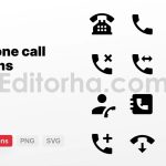 آیکون و وکتور تلفن