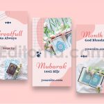 دانلود مجموعه لایه باز قالب اینستاگرام ماه رمضان Ramadan Instagram Stories