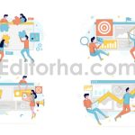 پروژه آماده افترافکت: پکیج موشن گرافیک، کاراکتر و صحنه های آماده ویژه استارت آپ ها