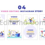 پکیج موشن گرافیک و کاراکتر و صحنه های آماده اینستاگرام ویژه تدوین ویدیو با افترافکت