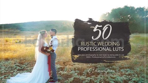 دانلود 50 پریست اصلاح رنگ عروسی 50 rustic wedding luts pack