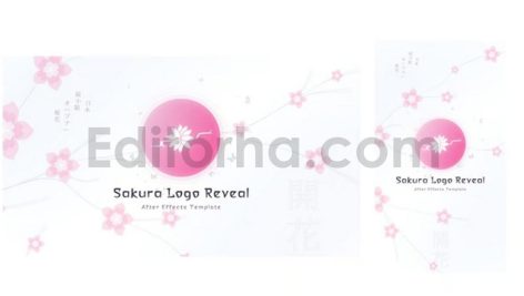 پروژه آماده افترافکت: لوگوموشن شکوفه بهاری با موسیقی Sakura Logo Reveal