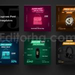 دانلود مجموعه لایه باز قالب اینستاگرام تخفیف کالا Sale Instagram