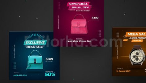 دانلود مجموعه لایه باز قالب اینستاگرام تخفیف کالا Sale Instagram