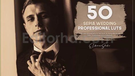 دانلود 50 پریست LUT رنگ سپیا برای عروسی 50 sepia wedding luts pack