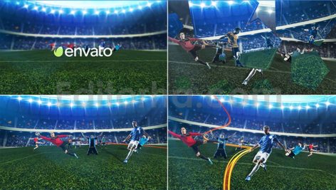 دانلود پروژه آماده افترافکت: وله فوتبال با موسیقی Soccer Intro